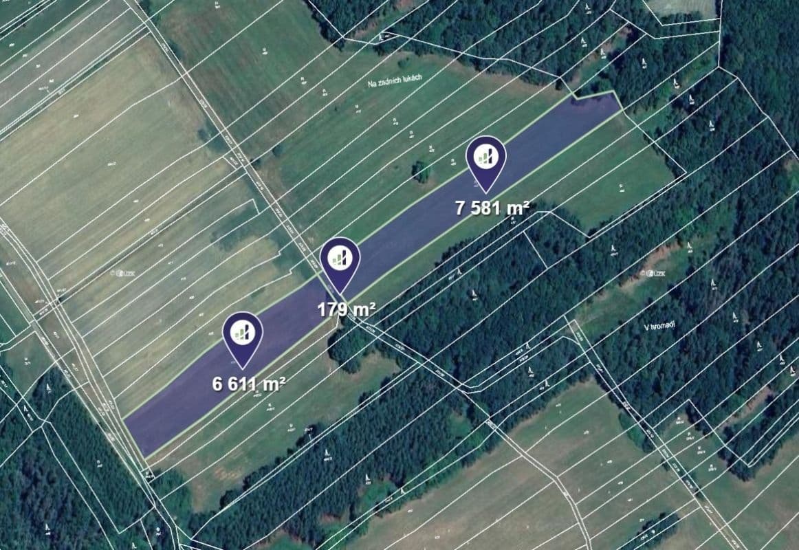 plot for sale, 14,371 m², Ježovy, Plzeňský Region plot for sale, 14,371 m², Ježovy, Plzeňský Region