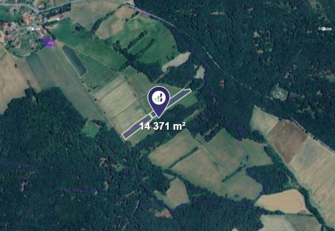 plot for sale, 14,371 m², Ježovy, Plzeňský Region plot for sale, 14,371 m², Ježovy, Plzeňský Region