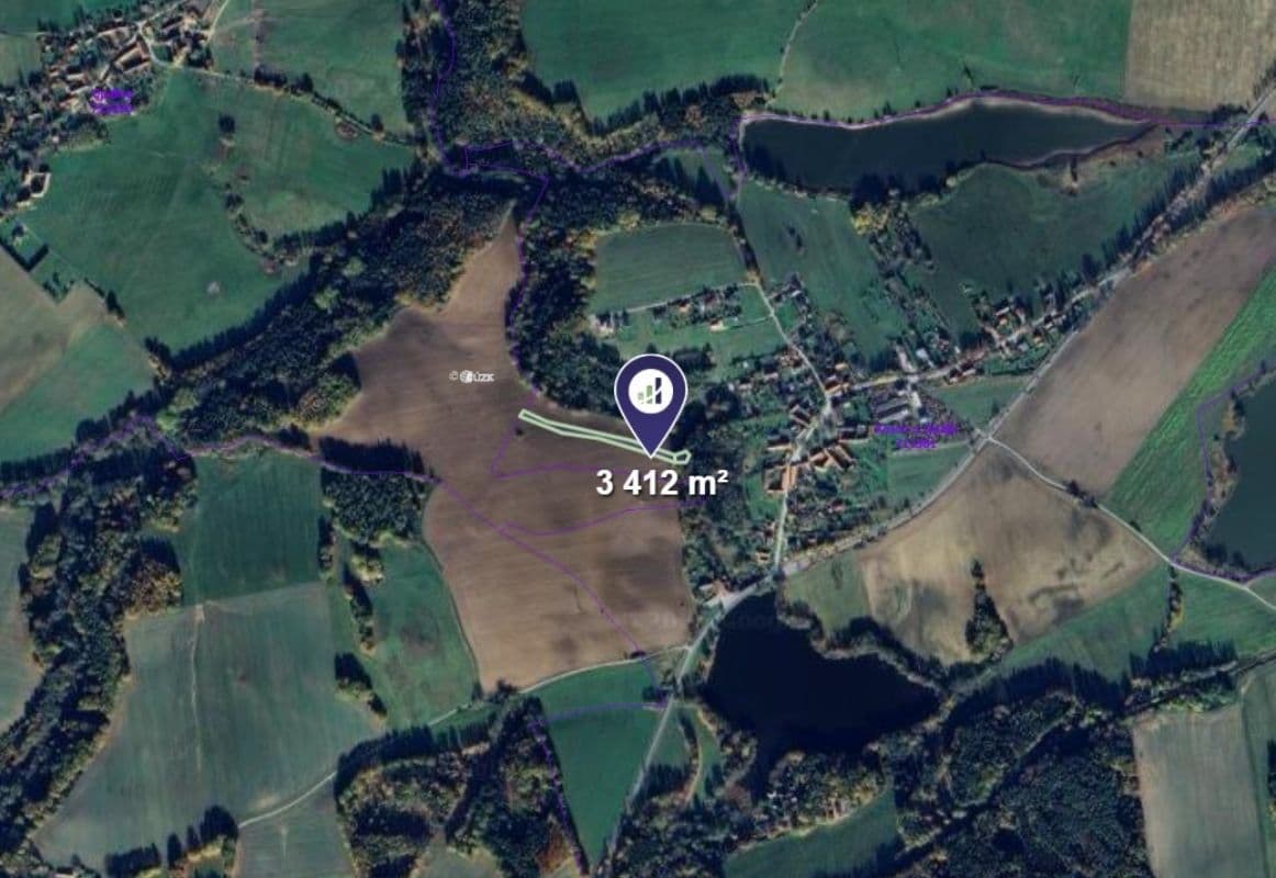 plot for sale, 3,412 m², Kamenný Újezd, Jihočeský Region plot for sale, 3,412 m², Kamenný Újezd, Jihočeský Region