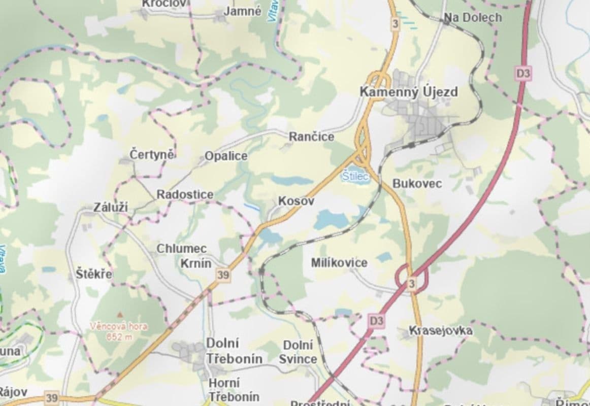 plot for sale, 3,412 m², Kamenný Újezd, Jihočeský Region plot for sale, 3,412 m², Kamenný Újezd, Jihočeský Region