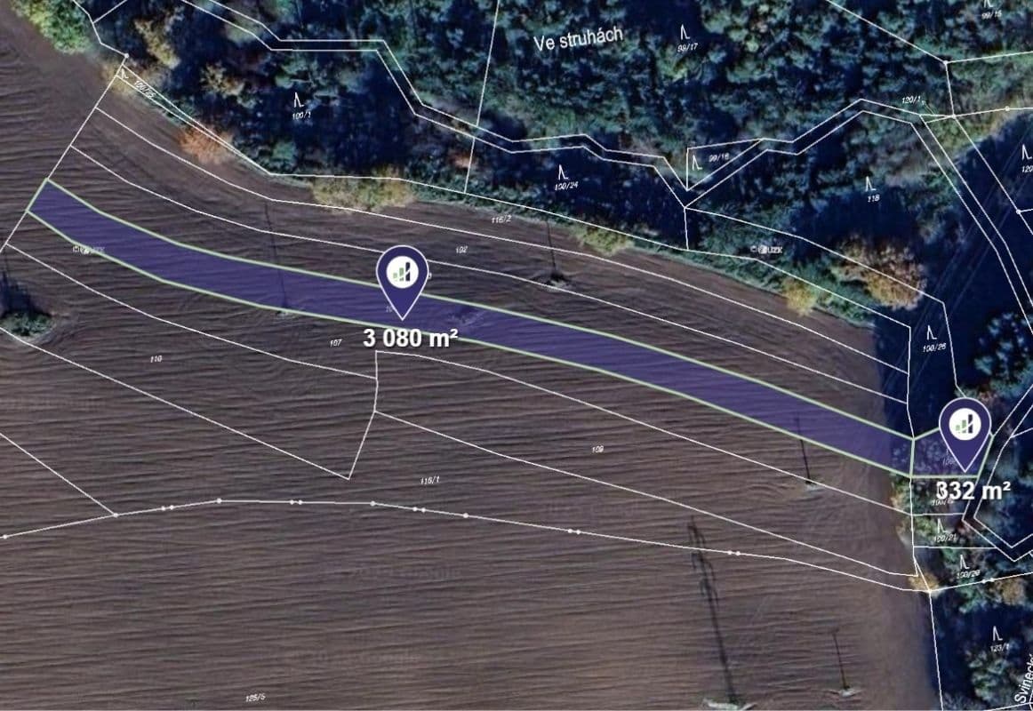 plot for sale, 3,412 m², Kamenný Újezd, Jihočeský Region plot for sale, 3,412 m², Kamenný Újezd, Jihočeský Region