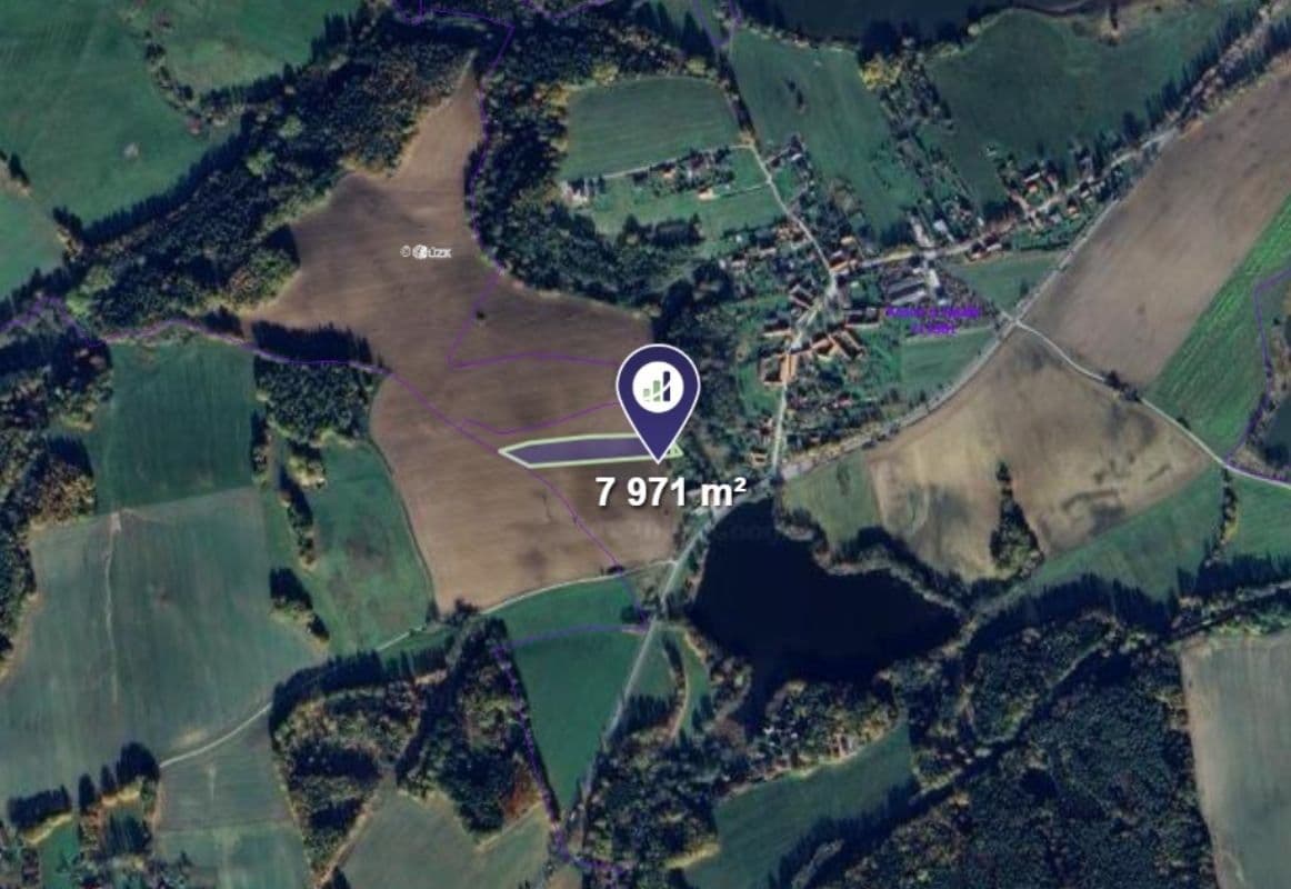 plot for sale, 7,971 m², Kamenný Újezd, Jihočeský Region plot for sale, 7,971 m², Kamenný Újezd, Jihočeský Region