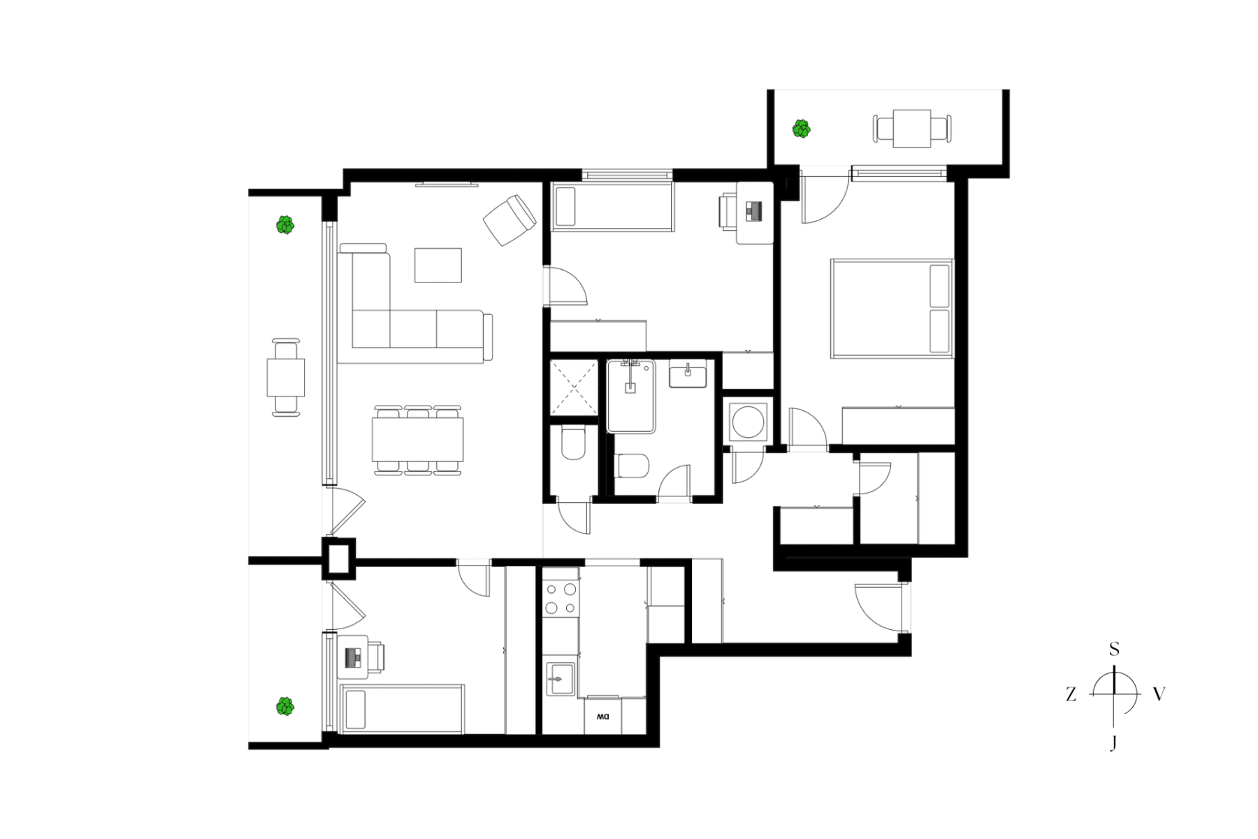 3 bedroom with open-plan kitchen flat for sale, 94 m², V Dolině, Prague, Prague 3 bedroom with open-plan kitchen flat for sale, 94 m², V Dolině, Prague, Prague