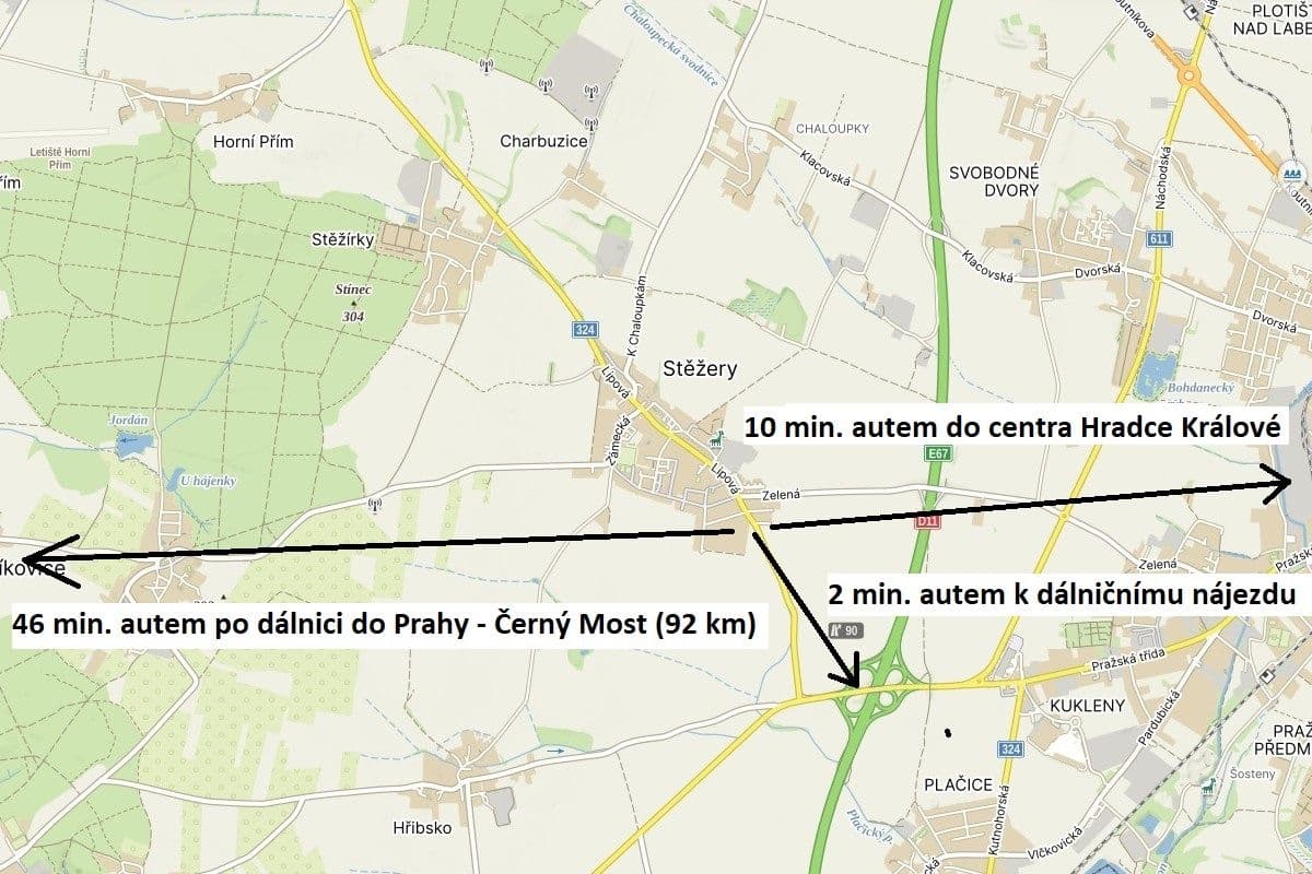 plot for sale, 966 m², Stěžery, Královéhradecký Region plot for sale, 966 m², Stěžery, Královéhradecký Region