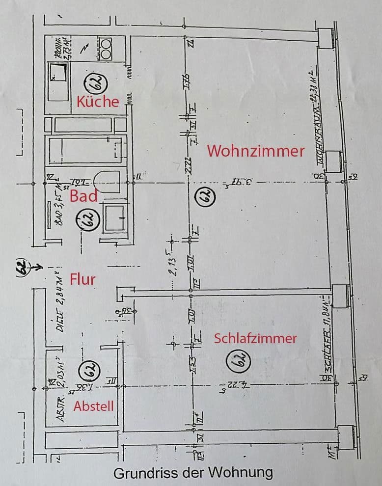 2 bedroom flat to rent, 45 m², Rembertiring 19, Bremen, Bremen 2 bedroom flat to rent, 45 m², Rembertiring 19, Bremen, Bremen