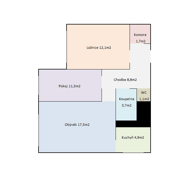 3 bedroom flat for sale, 62 m², Kubíkova, Prague, Prague 3 bedroom flat for sale, 62 m², Kubíkova, Prague, Prague