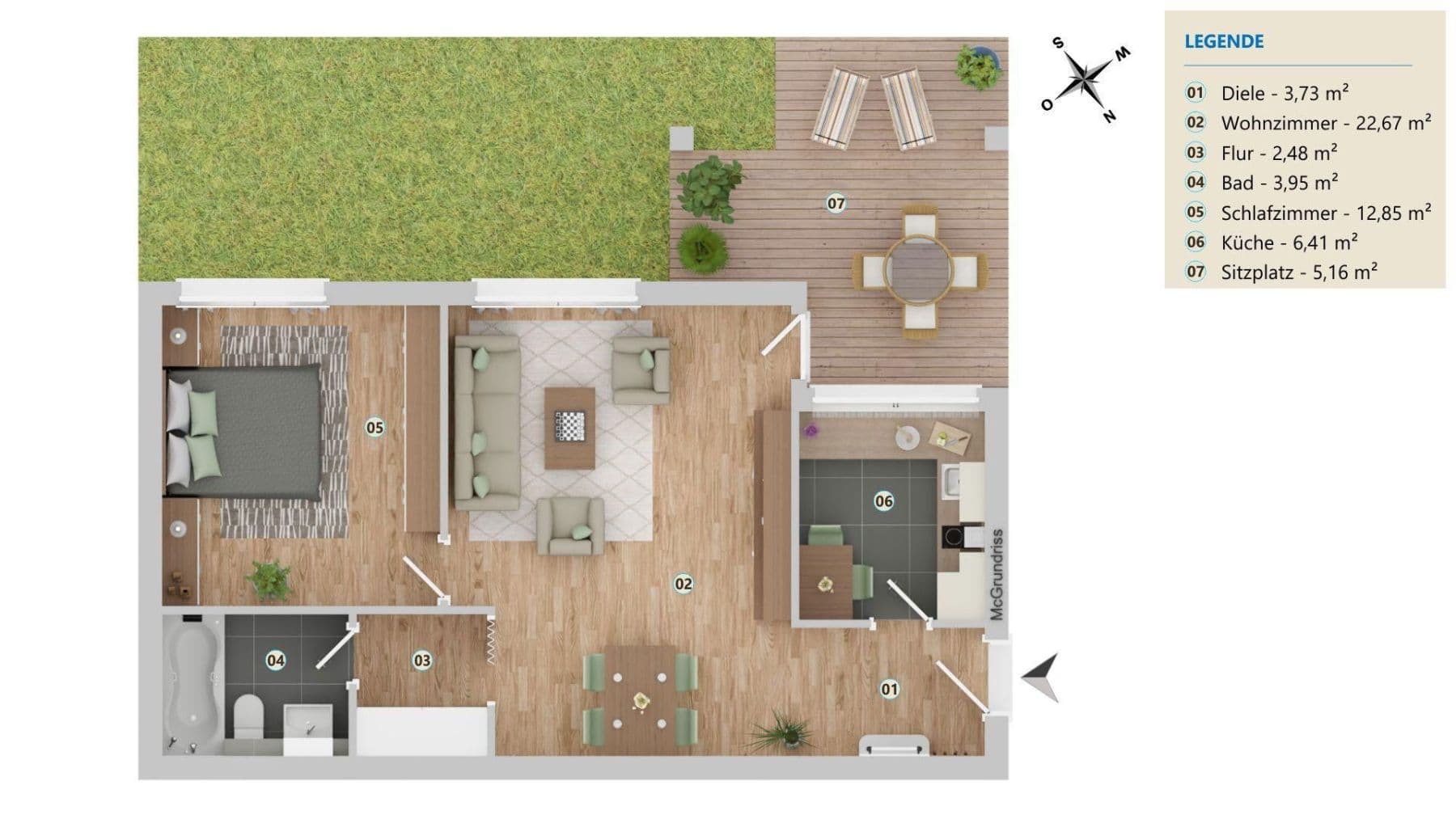 2 bedroom flat for sale, 57 m², Mössingerstraße 17, Reutlingen, Baden-Württemberg 2 bedroom flat for sale, 57 m², Mössingerstraße 17, Reutlingen, Baden-Württemberg