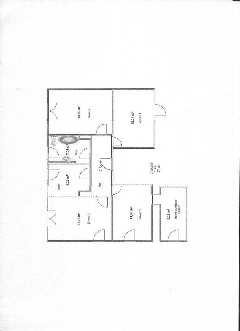 3 bedroom with open-plan kitchen flat to rent, 97 m², Zum Lindenhof 18, Limbach-Oberfrohna, Saxony 3 bedroom with open-plan kitchen flat to rent, 97 m², Zum Lindenhof 18, Limbach-Oberfrohna, Saxony