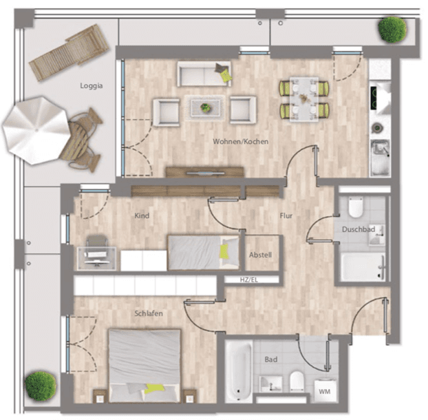 3 bedroom flat to rent, 79 m², Gerberau 9, München, Bavaria 3 bedroom flat to rent, 79 m², Gerberau 9, München, Bavaria