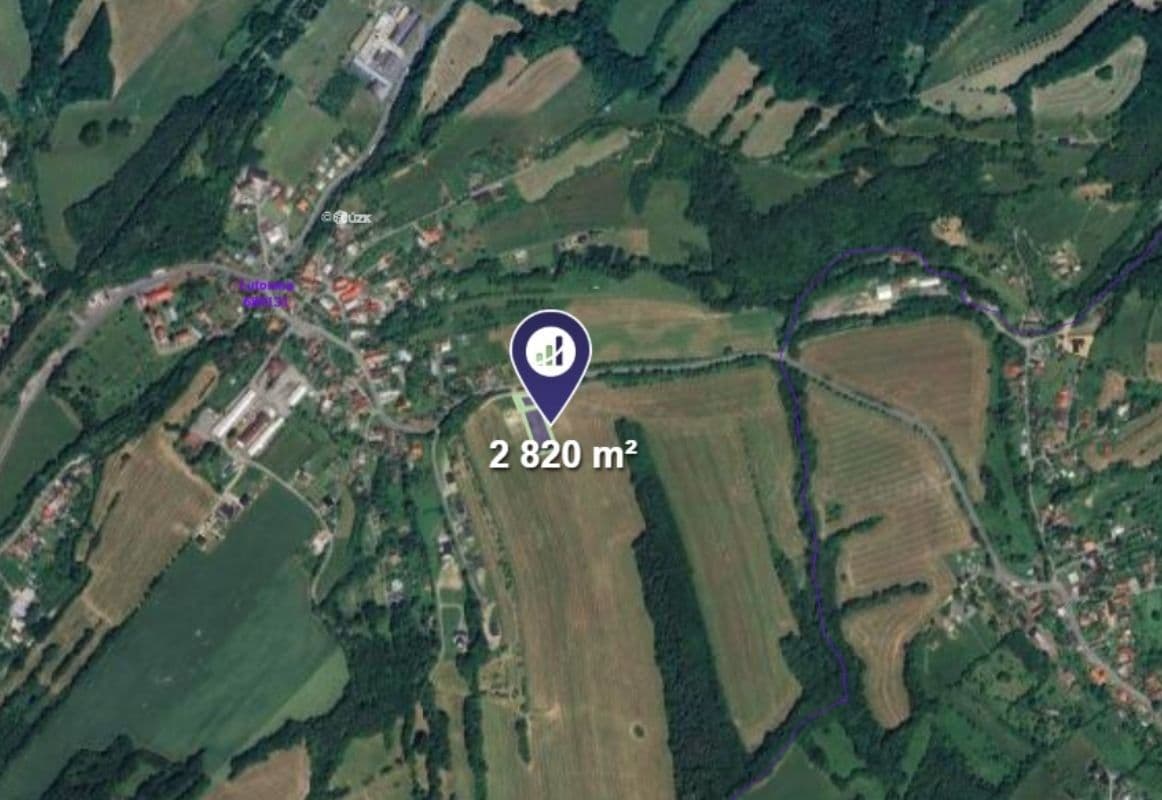 plot for sale, 2,755 m², Lutonina, Zlínský Region plot for sale, 2,755 m², Lutonina, Zlínský Region