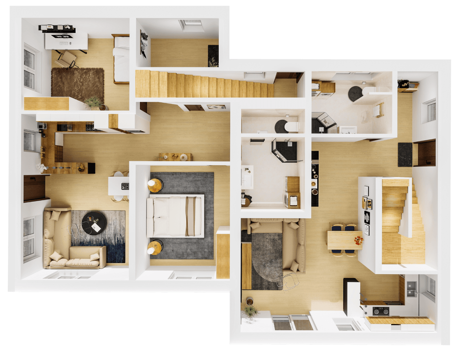 2 bedroom with open-plan kitchen flat for sale, 90 m², Tehov, Středočeský Region 2 bedroom with open-plan kitchen flat for sale, 90 m², Tehov, Středočeský Region