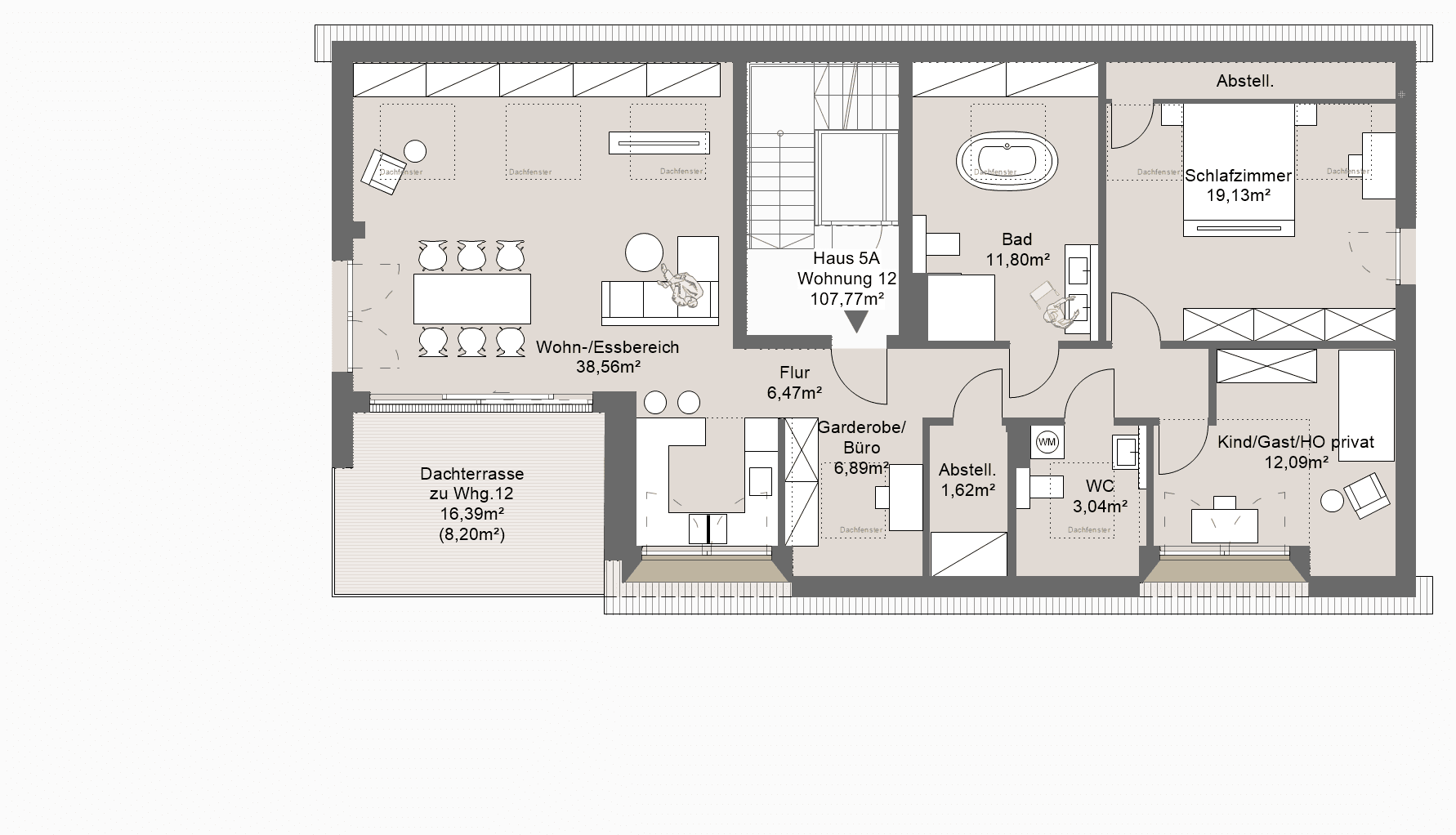 2 bedroom with open-plan kitchen flat for sale, 108 m², Grafing bei München, Bavaria 2 bedroom with open-plan kitchen flat for sale, 108 m², Grafing bei München, Bavaria