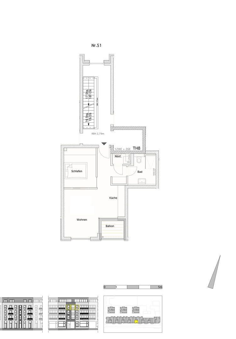 2 bedroom flat to rent, 49 m², Brauhausstieg 51, Hamburg, Hamburg 2 bedroom flat to rent, 49 m², Brauhausstieg 51, Hamburg, Hamburg