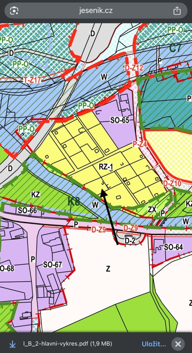 plot for sale, 529 m², Mikulovice, Olomoucký Region plot for sale, 529 m², Mikulovice, Olomoucký Region