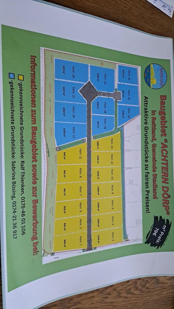 plot for sale, 1,000 m², Stadland, Lower Saxony plot for sale, 1,000 m², Stadland, Lower Saxony