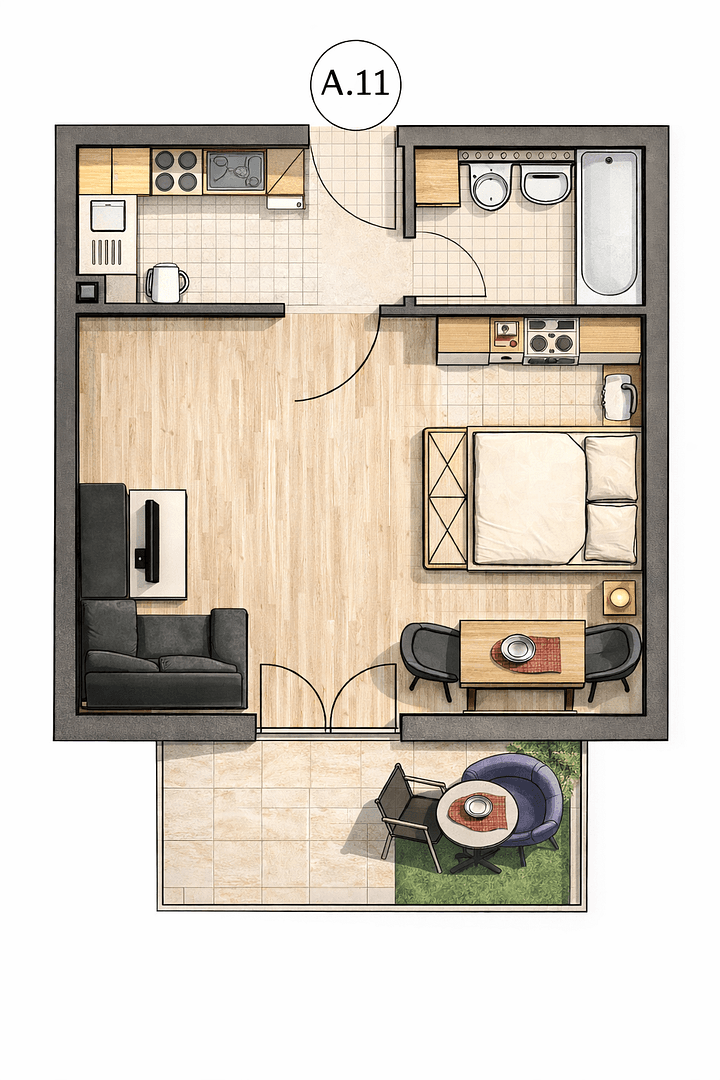 1 bedroom flat to rent, 32 m², An der Deutenhofkapelle 1, Bad Abbach, Bavaria 1 bedroom flat to rent, 32 m², An der Deutenhofkapelle 1, Bad Abbach, Bavaria
