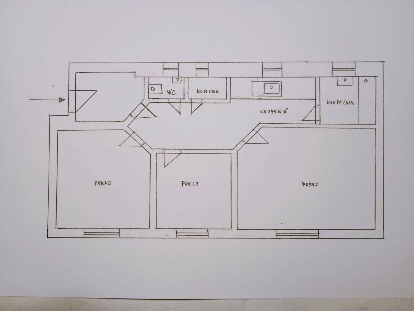 3 bedroom flat to rent, 58 m², Biskupcova, Prague, Prague 3 bedroom flat to rent, 58 m², Biskupcova, Prague, Prague