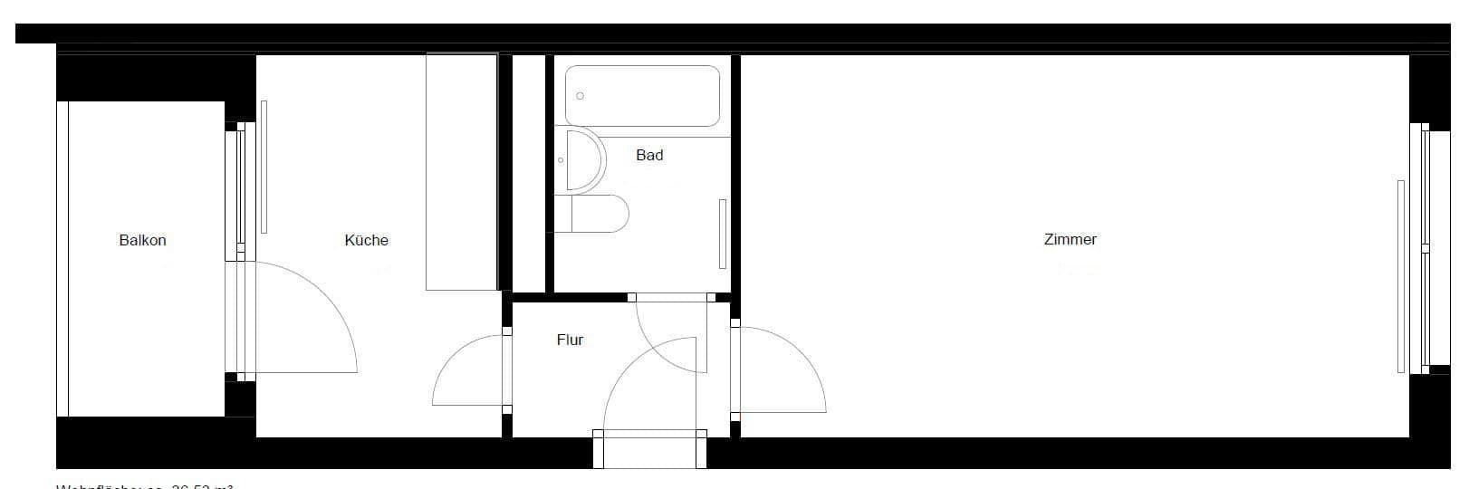 1 bedroom flat to rent, 38 m², Berlin, Berlin 1 bedroom flat to rent, 38 m², Berlin, Berlin