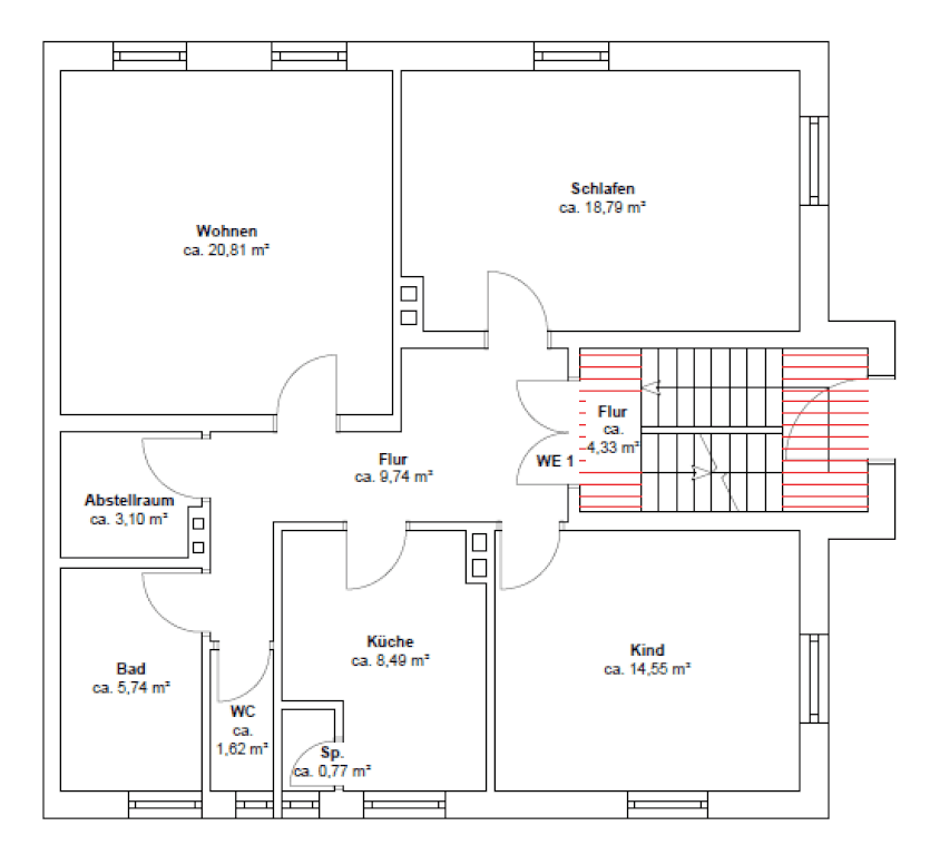2 bedroom with open-plan kitchen flat to rent, 83 m², Justus-Liebig-Straße 3, Bayreuth, Bavaria 2 bedroom with open-plan kitchen flat to rent, 83 m², Justus-Liebig-Straße 3, Bayreuth, Bavaria