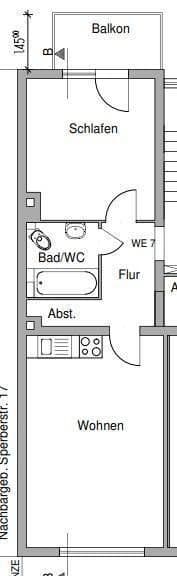 2 bedroom flat to rent, 44 m², Sperberstraße 19, Nürnberg, Bavaria 2 bedroom flat to rent, 44 m², Sperberstraße 19, Nürnberg, Bavaria