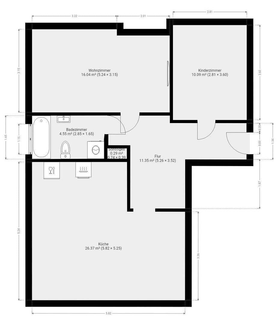 4 bedroom flat to rent, 78 m², Spraulache 27, Brühl, Baden-Württemberg 4 bedroom flat to rent, 78 m², Spraulache 27, Brühl, Baden-Württemberg