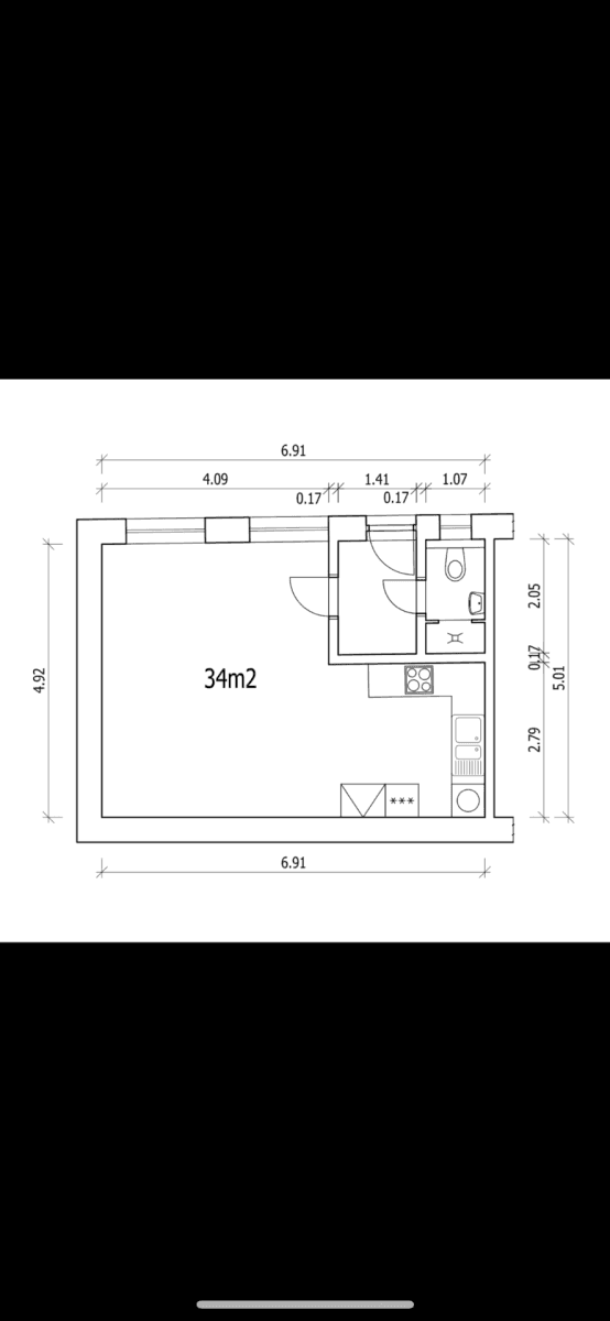 Studio flat to rent, 34 m², Kutnohorská, Prague, Prague Studio flat to rent, 34 m², Kutnohorská, Prague, Prague