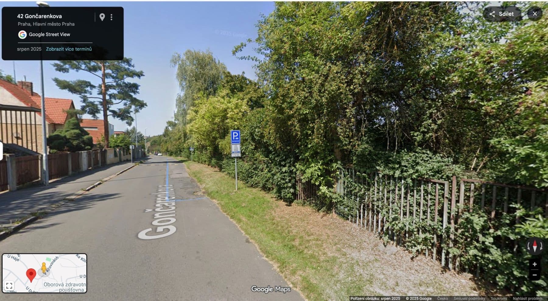 garage to rent, 16 m², Gončarenkova, Prague, Prague garage to rent, 16 m², Gončarenkova, Prague, Prague