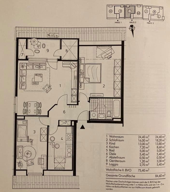 3 bedroom flat to rent, 76 m², Lange Stücke 58, Wolfsburg Fallersleben, Lower Saxony 3 bedroom flat to rent, 76 m², Lange Stücke 58, Wolfsburg Fallersleben, Lower Saxony
