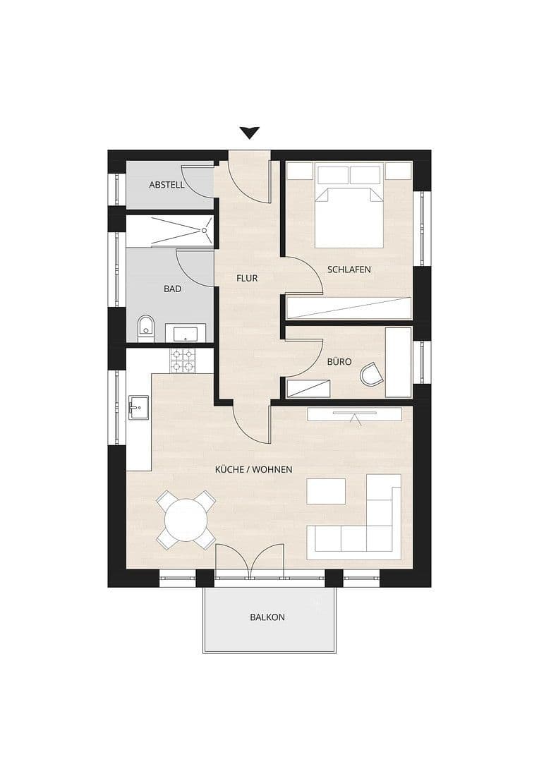 1 bedroom with open-plan kitchen flat to rent, 63 m², Ziehrerweg 5a, Hamburg, Hamburg 1 bedroom with open-plan kitchen flat to rent, 63 m², Ziehrerweg 5a, Hamburg, Hamburg