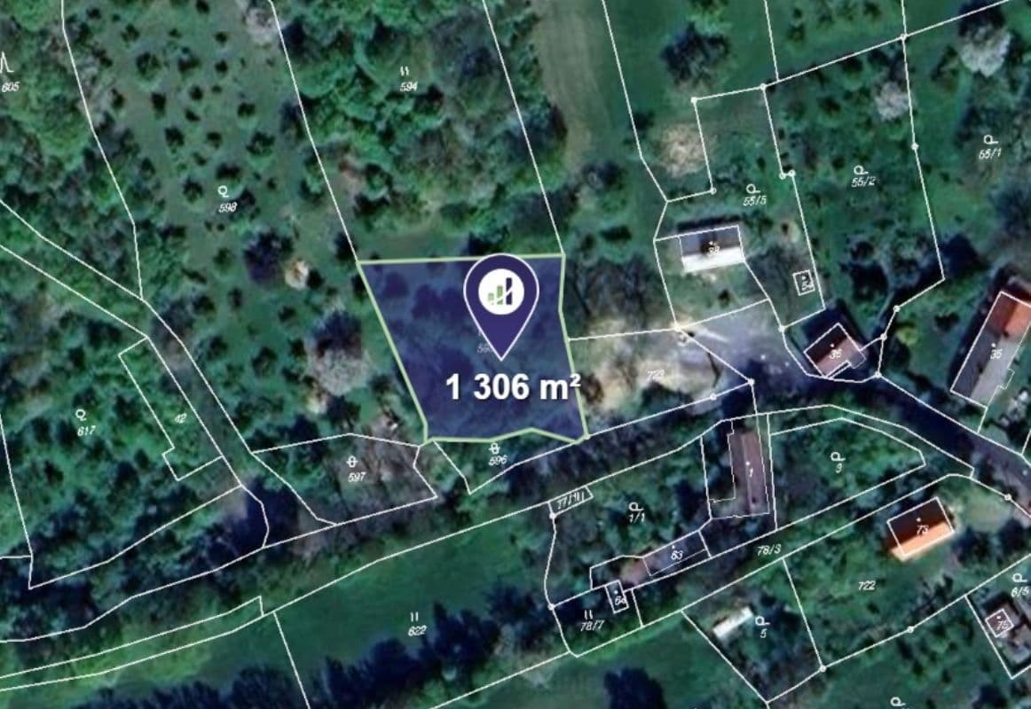 plot for sale, 1,306 m², Dlouhá Loučka, Olomoucký Region plot for sale, 1,306 m², Dlouhá Loučka, Olomoucký Region