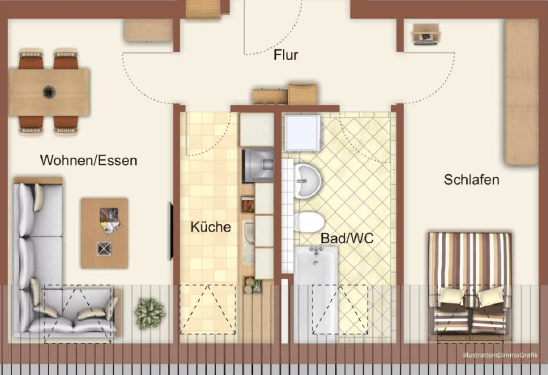 2 bedroom flat to rent, 48 m², Stieglitzstraße 105, Leipzig, Saxony 2 bedroom flat to rent, 48 m², Stieglitzstraße 105, Leipzig, Saxony