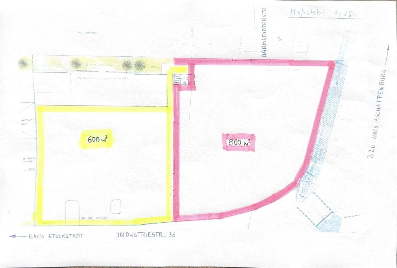 plot to rent, 1,400 m², Industriestr. 33, Stockstadt am Main, Bavaria plot to rent, 1,400 m², Industriestr. 33, Stockstadt am Main, Bavaria