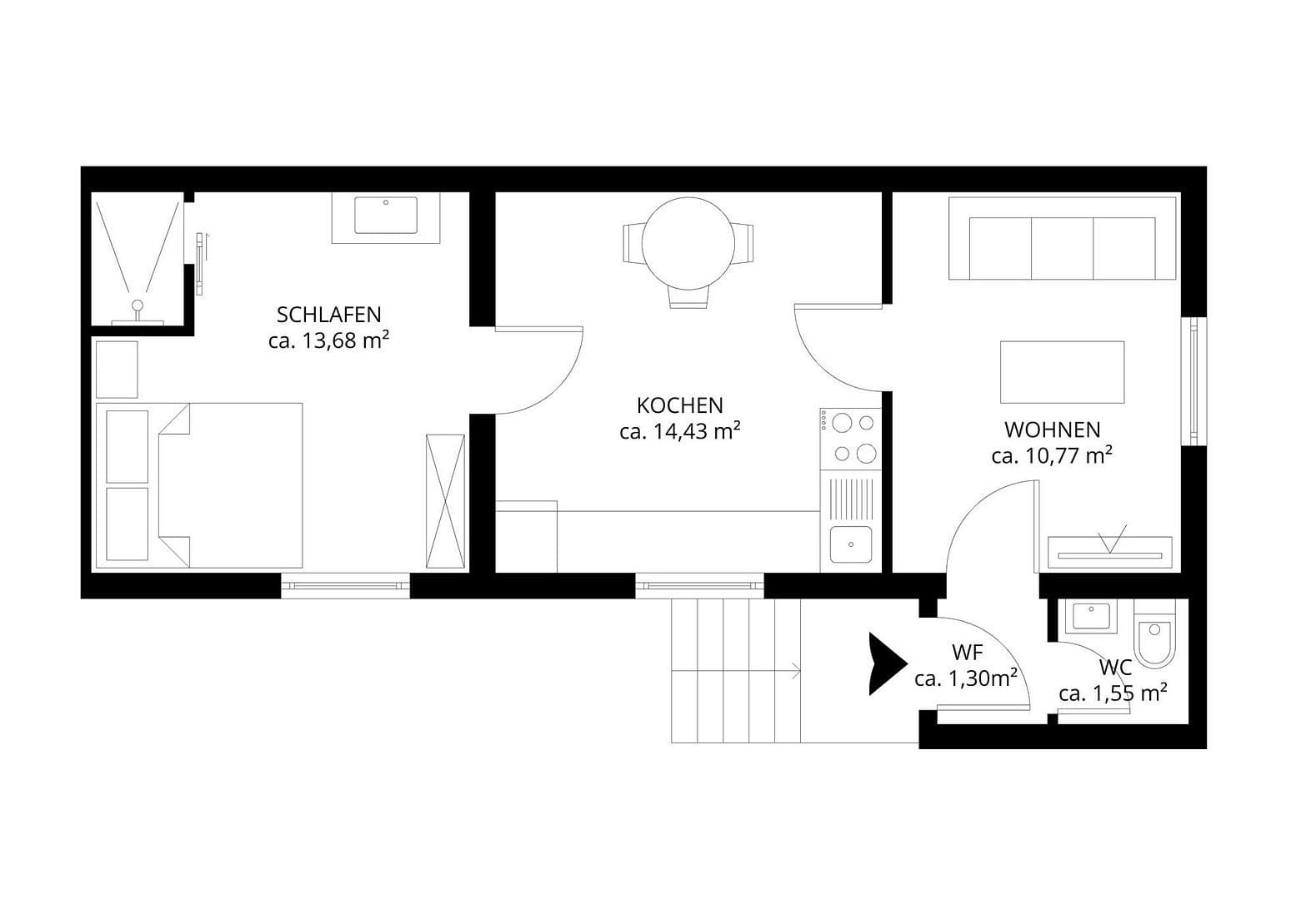 2 bedroom flat for sale, 42 m², Leonberg, Baden-Württemberg 2 bedroom flat for sale, 42 m², Leonberg, Baden-Württemberg