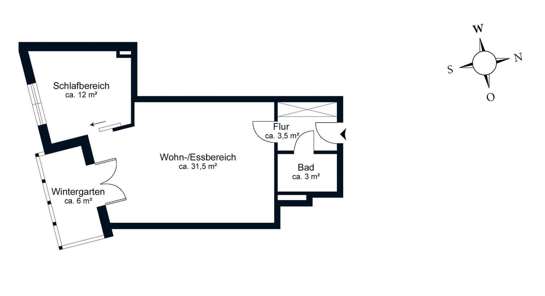 2 bedroom flat to rent, 57 m², Gertigstraße 16b, Hamburg, Hamburg 2 bedroom flat to rent, 57 m², Gertigstraße 16b, Hamburg, Hamburg
