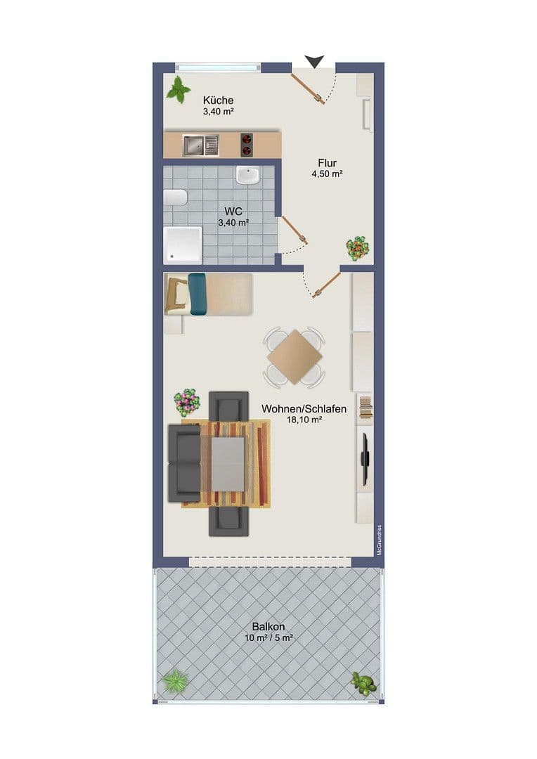 1 bedroom flat to rent, 30 m², Uhdestraße 45, München, Bavaria 1 bedroom flat to rent, 30 m², Uhdestraße 45, München, Bavaria