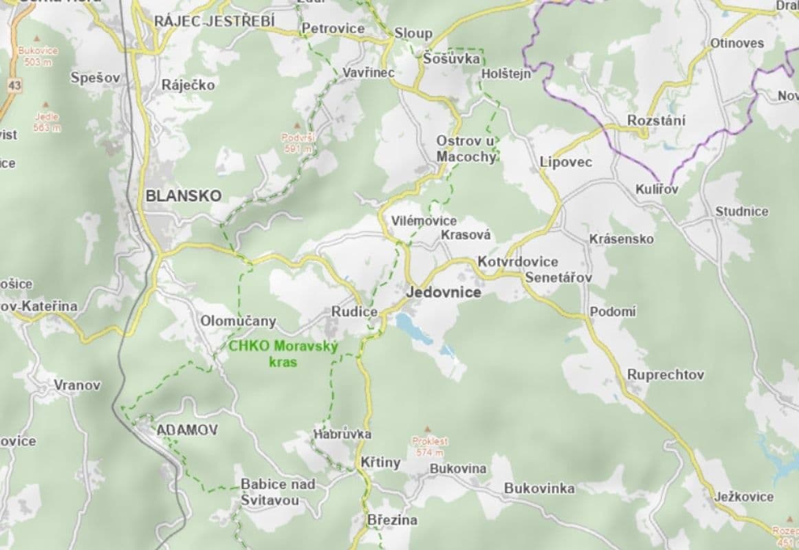 plot for sale, 2,470 m², Blansko, Jihomoravský Region plot for sale, 2,470 m², Blansko, Jihomoravský Region