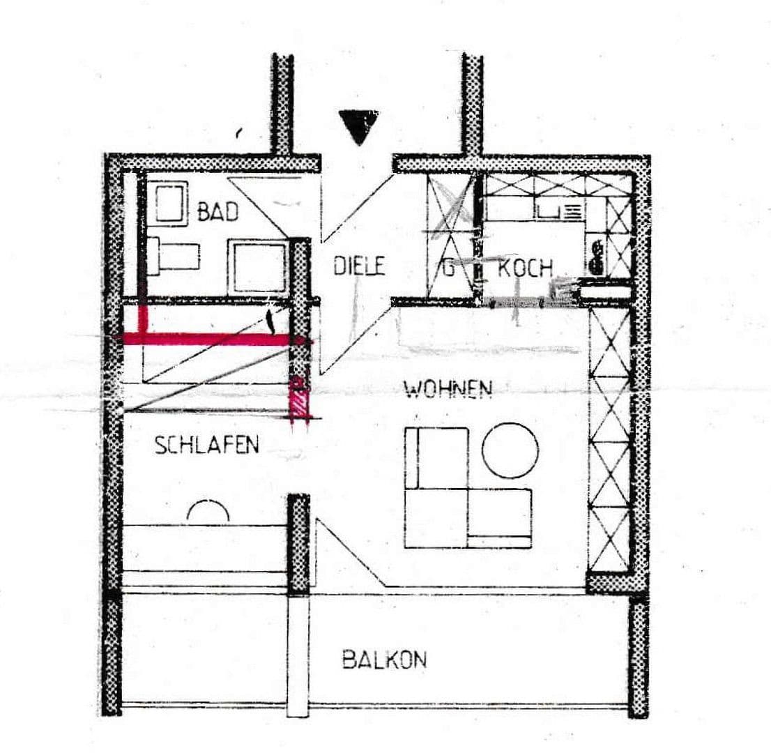 2 bedroom flat for sale, 37 m², Schweinfurt, Bavaria 2 bedroom flat for sale, 37 m², Schweinfurt, Bavaria