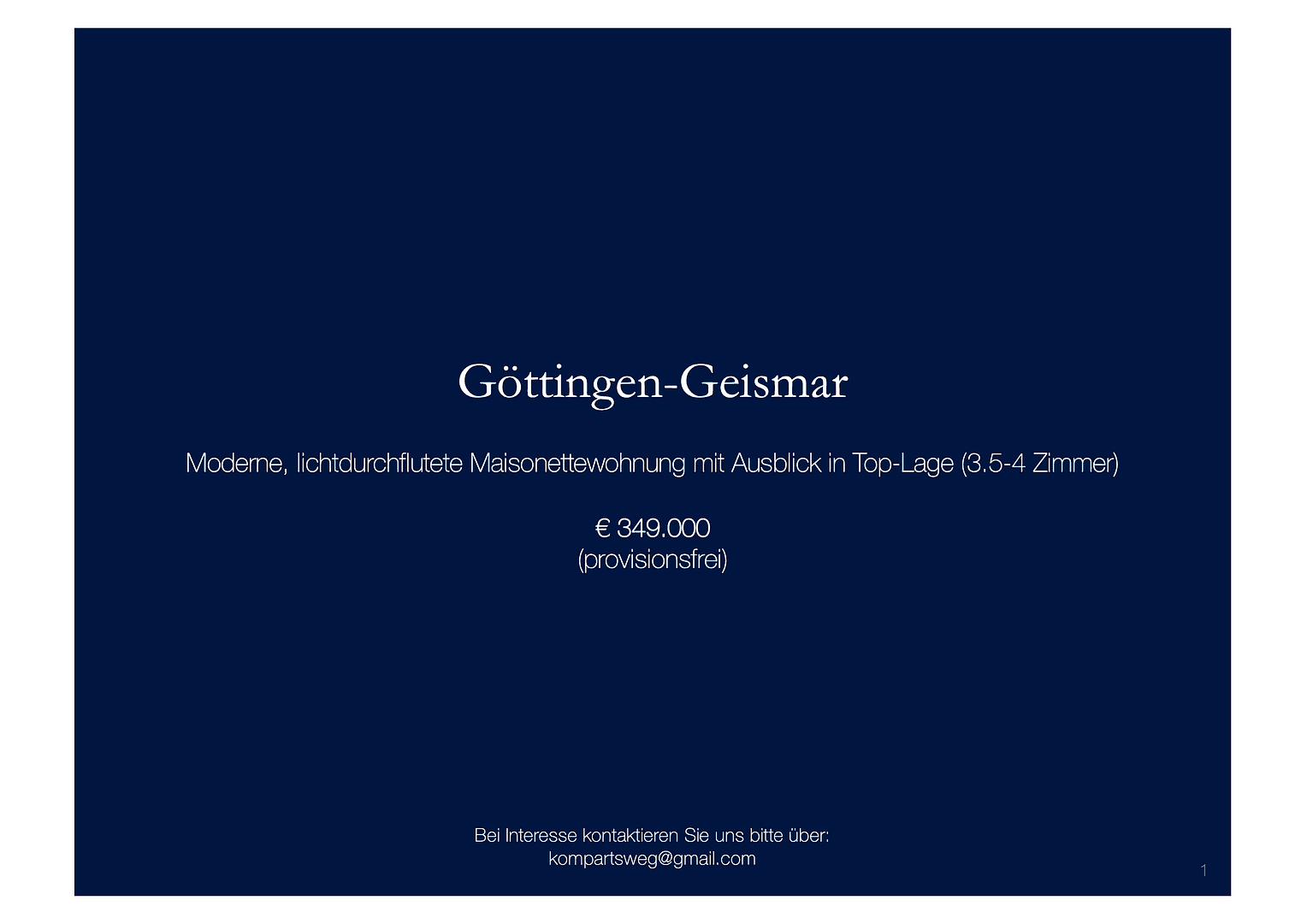 4 bedroom flat for sale, 100 m², Kompartsweg 2, Göttingen, Lower Saxony 4 bedroom flat for sale, 100 m², Kompartsweg 2, Göttingen, Lower Saxony