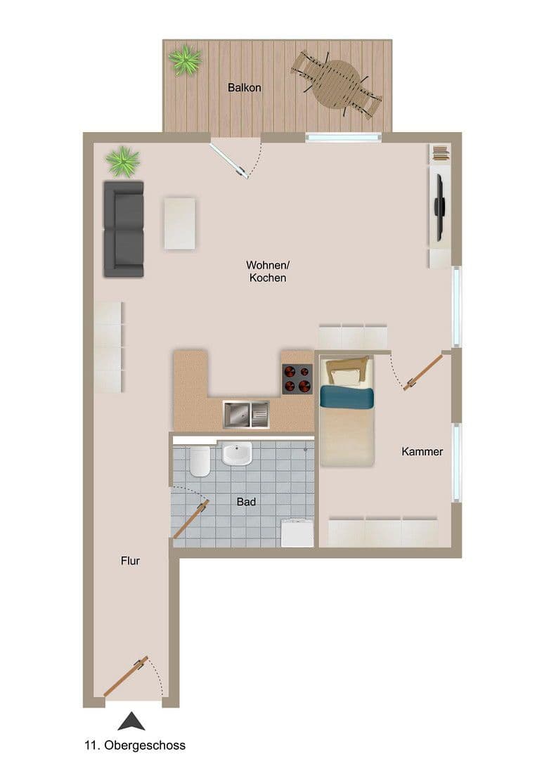 2 bedroom flat for sale, 59 m², Miesbacher Str. 8, Brunnthal, Bavaria 2 bedroom flat for sale, 59 m², Miesbacher Str. 8, Brunnthal, Bavaria