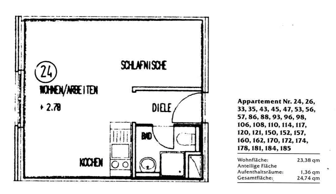 1 bedroom flat to rent, 24 m², Bayreuther Str. 47, Erlangen, Bavaria 1 bedroom flat to rent, 24 m², Bayreuther Str. 47, Erlangen, Bavaria