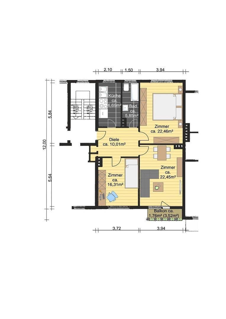 3 bedroom flat for sale, 85 m², Hamburg, Hamburg 3 bedroom flat for sale, 85 m², Hamburg, Hamburg