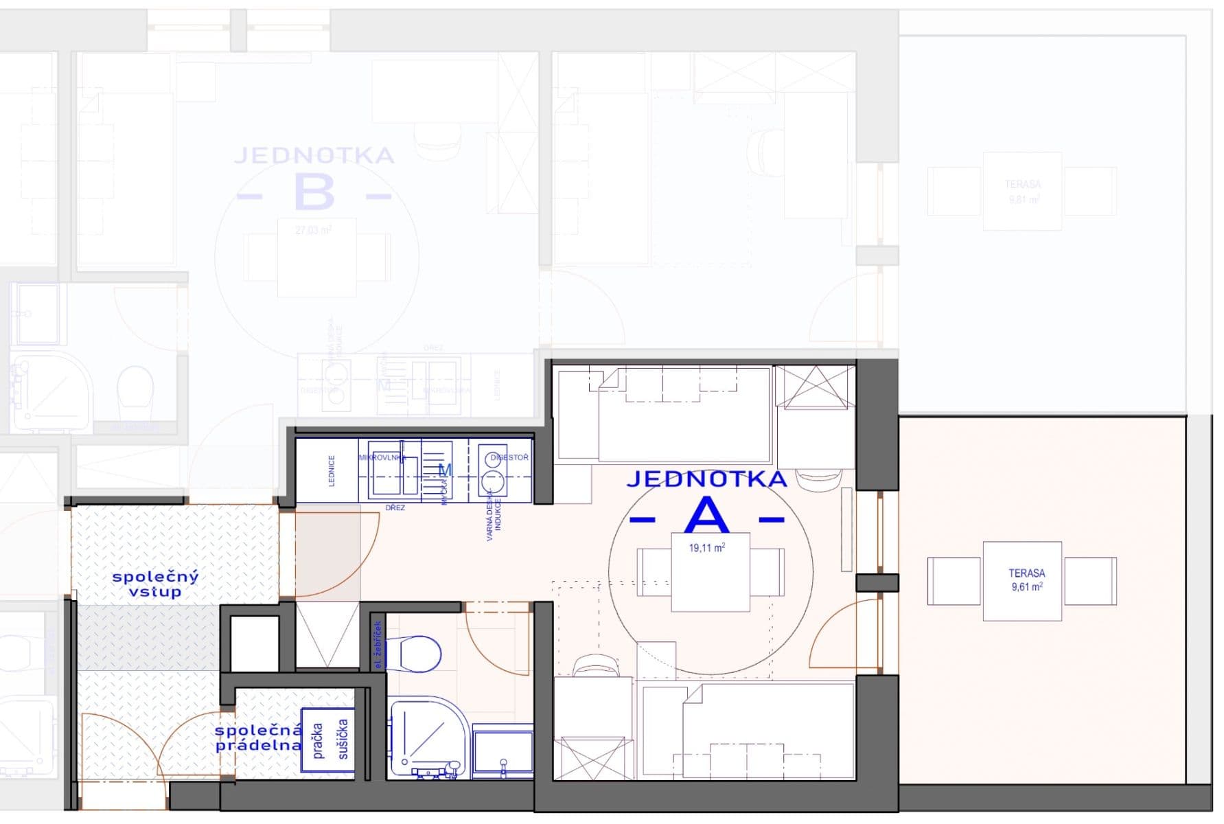 Studio flat to rent, 19 m², Oblá, Brno, Jihomoravský Region Studio flat to rent, 19 m², Oblá, Brno, Jihomoravský Region