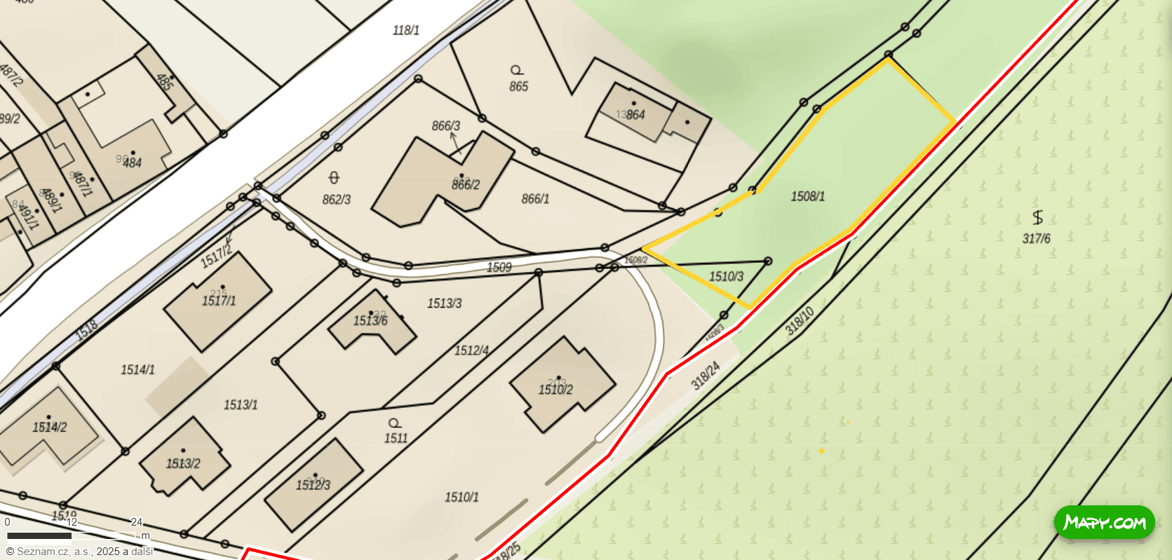 plot for sale, 1,062 m², Sobotovice, Jihomoravský Region plot for sale, 1,062 m², Sobotovice, Jihomoravský Region