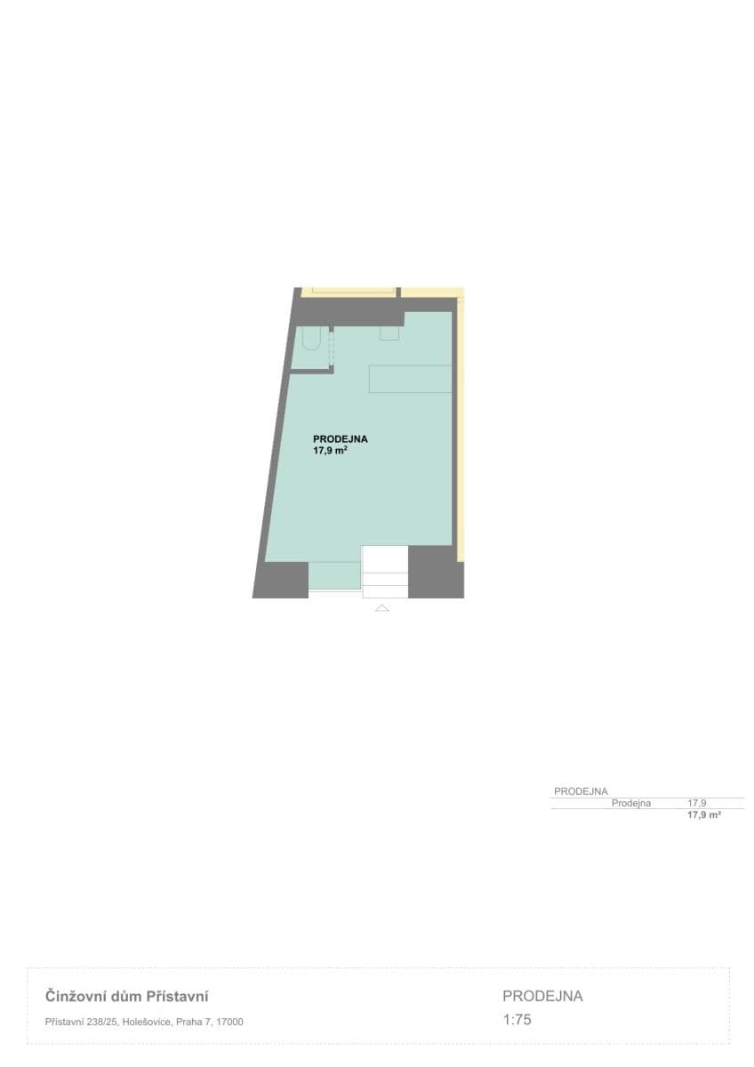 non-residential property to rent, 18 m², Přístavní, Prague, Prague non-residential property to rent, 18 m², Přístavní, Prague, Prague