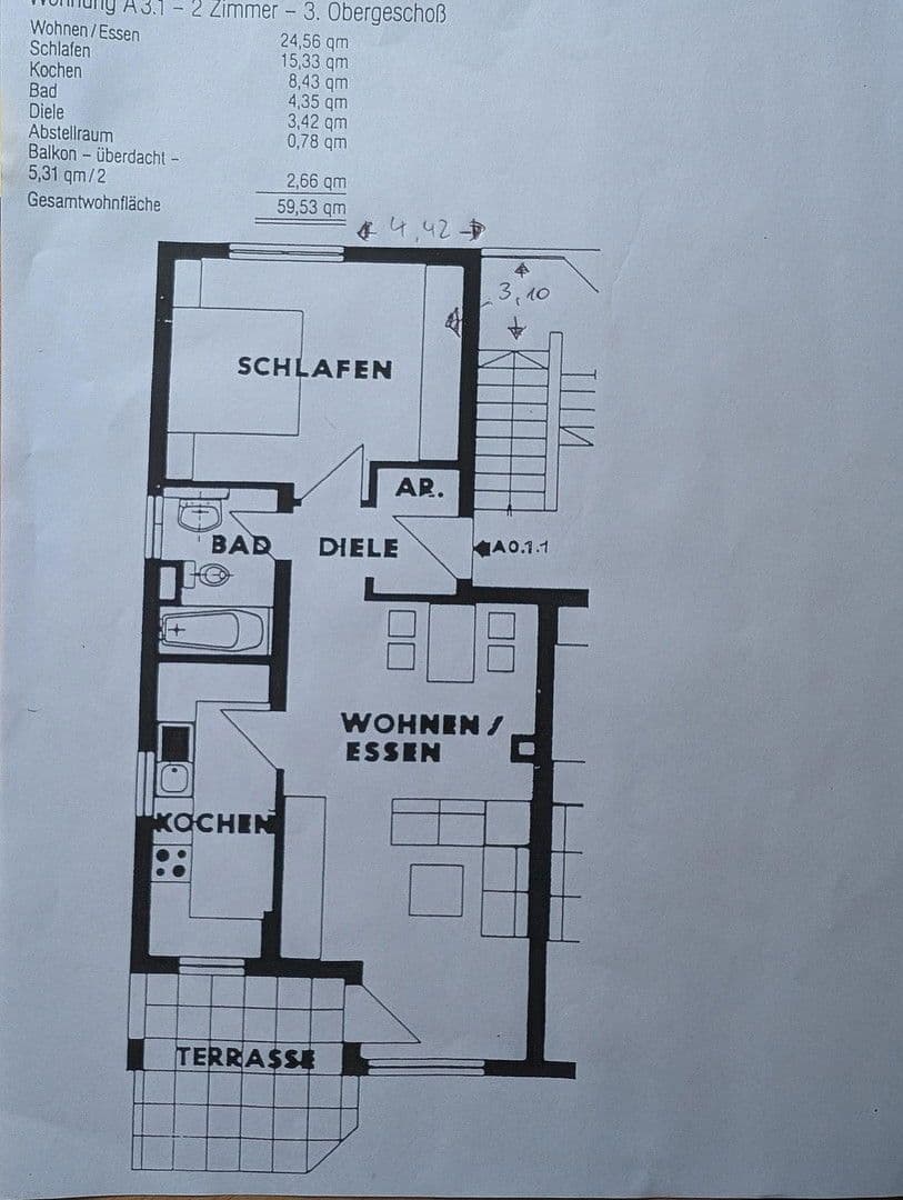 2 bedroom flat for sale, 60 m², Ramonvillestr. 36, Karben, Hesse 2 bedroom flat for sale, 60 m², Ramonvillestr. 36, Karben, Hesse