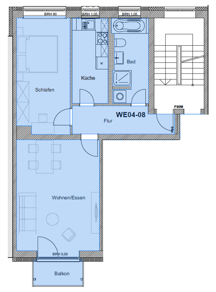 2 bedroom flat to rent, 61 m², Grethenweg 3, Frankfurt am Main, Hesse 2 bedroom flat to rent, 61 m², Grethenweg 3, Frankfurt am Main, Hesse