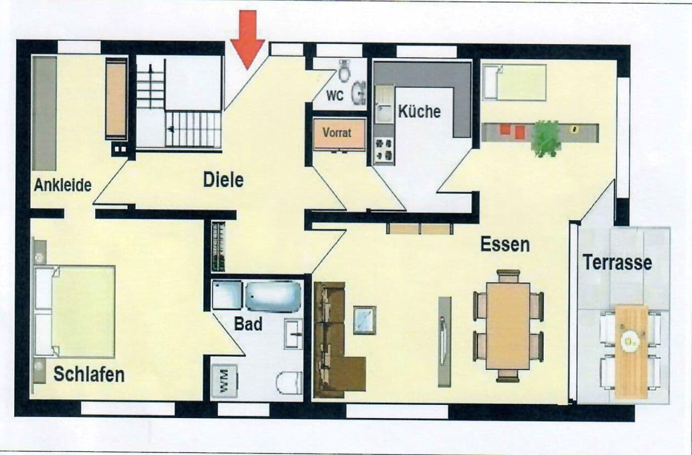 4 bedroom flat to rent, 108 m², Luisenstraße 121a, Siegburg, North Rhine-Westphalia 4 bedroom flat to rent, 108 m², Luisenstraße 121a, Siegburg, North Rhine-Westphalia
