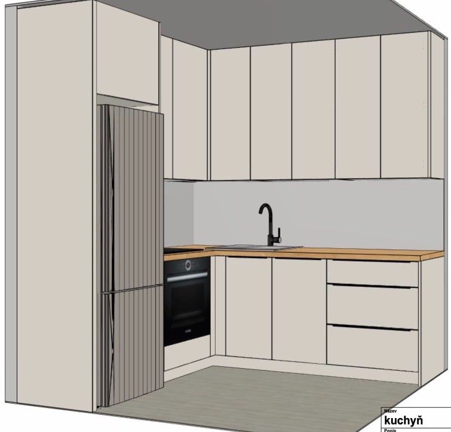 1 bedroom with open-plan kitchen flat to rent, 42 m², Zárybská, Prague, Prague 1 bedroom with open-plan kitchen flat to rent, 42 m², Zárybská, Prague, Prague