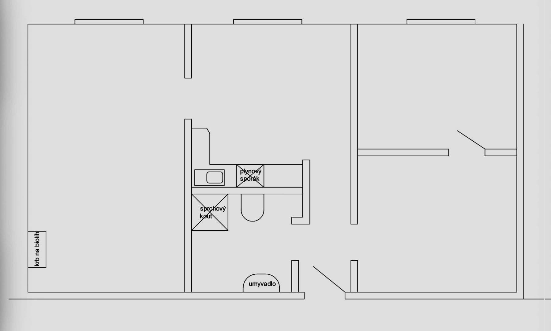3 bedroom flat to rent, 60 m², Čermákova, Plzeň, Plzeňský Region 3 bedroom flat to rent, 60 m², Čermákova, Plzeň, Plzeňský Region