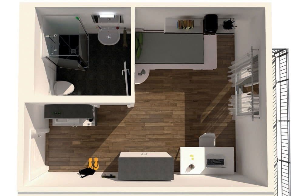 1 bedroom flat to rent, 18 m², Firnhaberstr. 12, Augsburg, Bavaria 1 bedroom flat to rent, 18 m², Firnhaberstr. 12, Augsburg, Bavaria